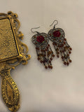 rose vintage earrings
