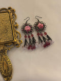 rose vintage earrings