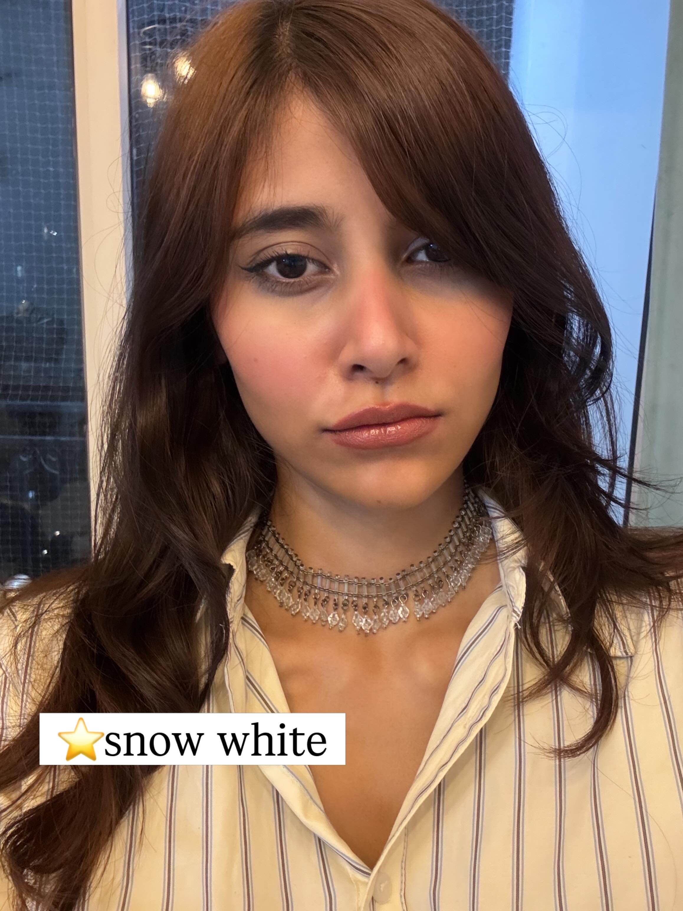 snow white vintage necklace