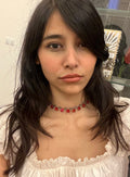 Handcrafted crystal neckpiece