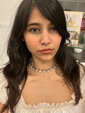 Handcrafted crystal neckpiece