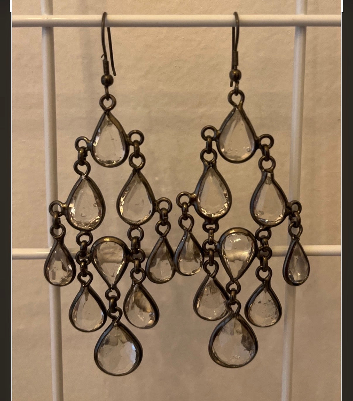 Handcrafted crystal earrings
