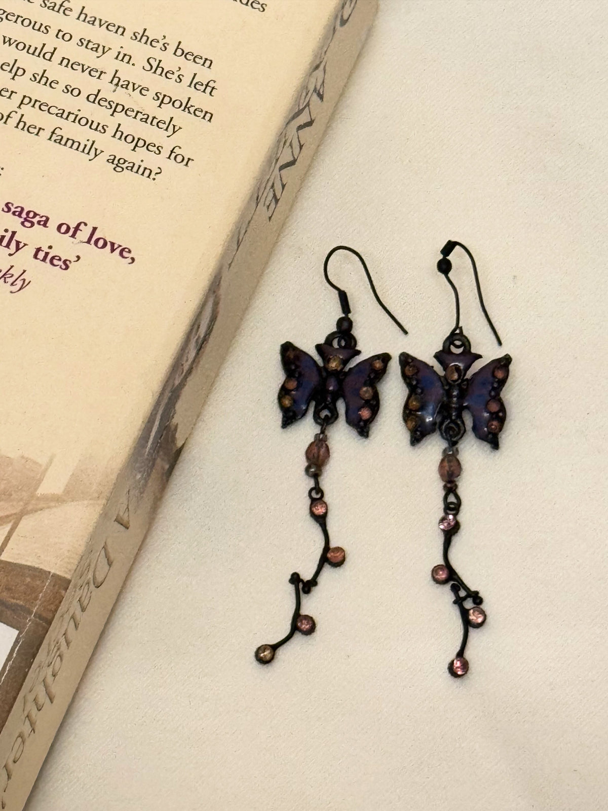y2k butterfly earrings