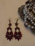 vintage earrings (red)