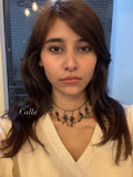 Calla vintage necklace (black)