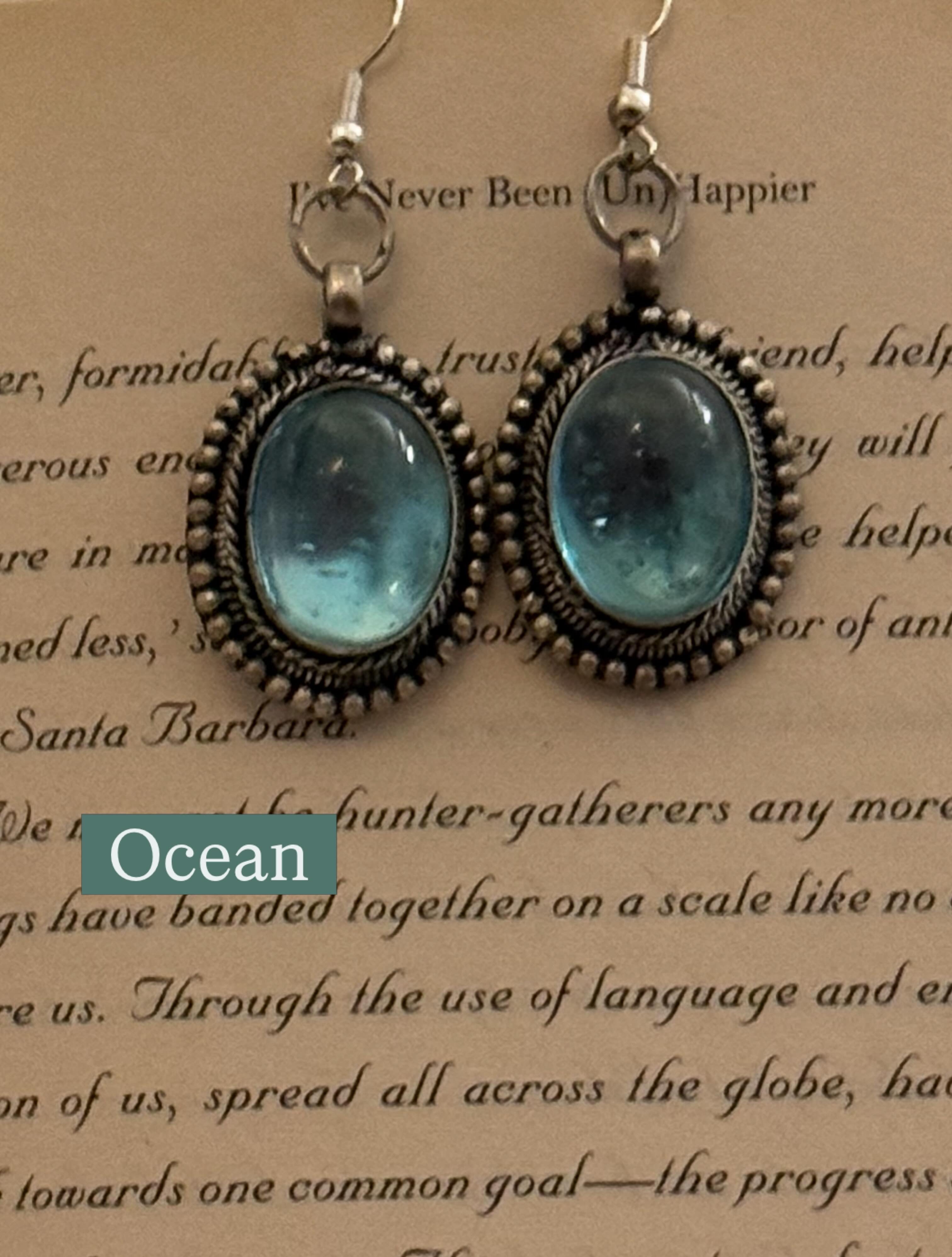 Ocean vintage earrings