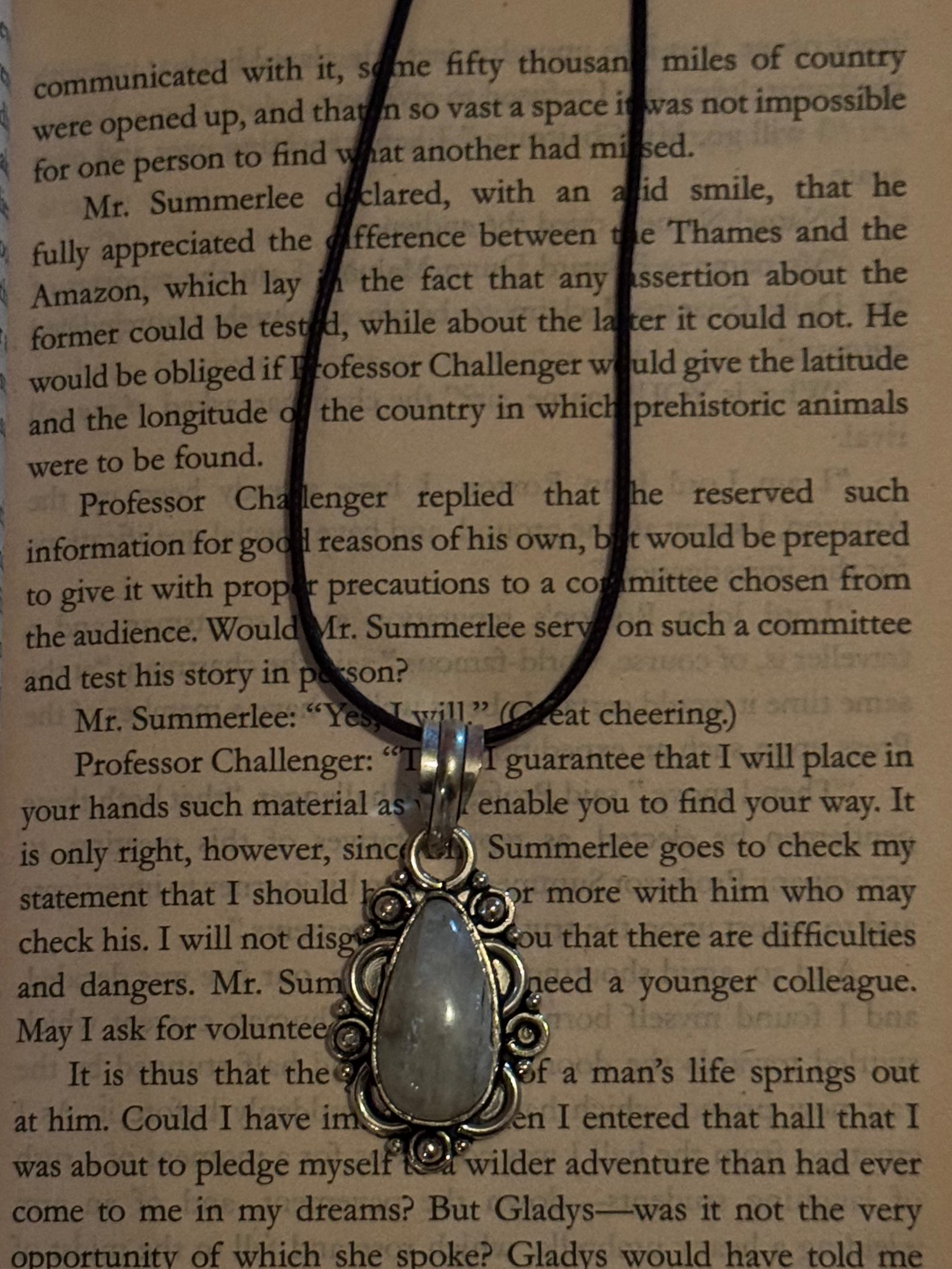 moonstone vintage pendant