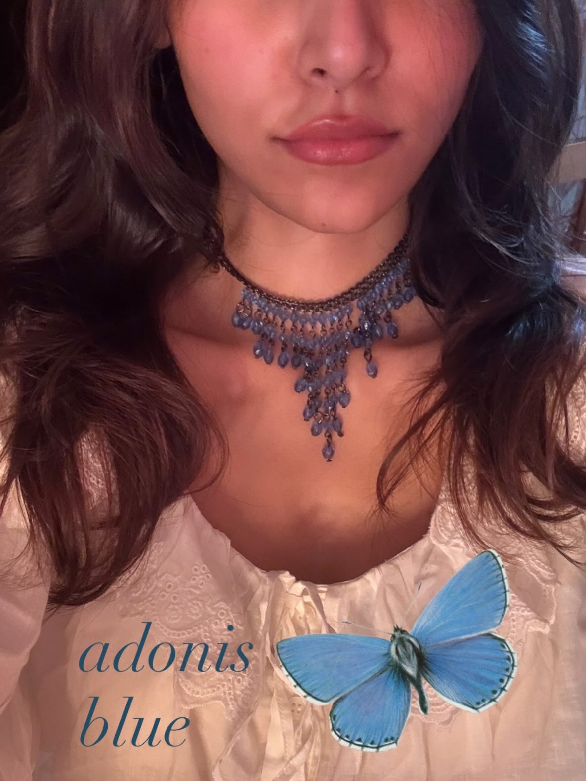 adonis blue necklace