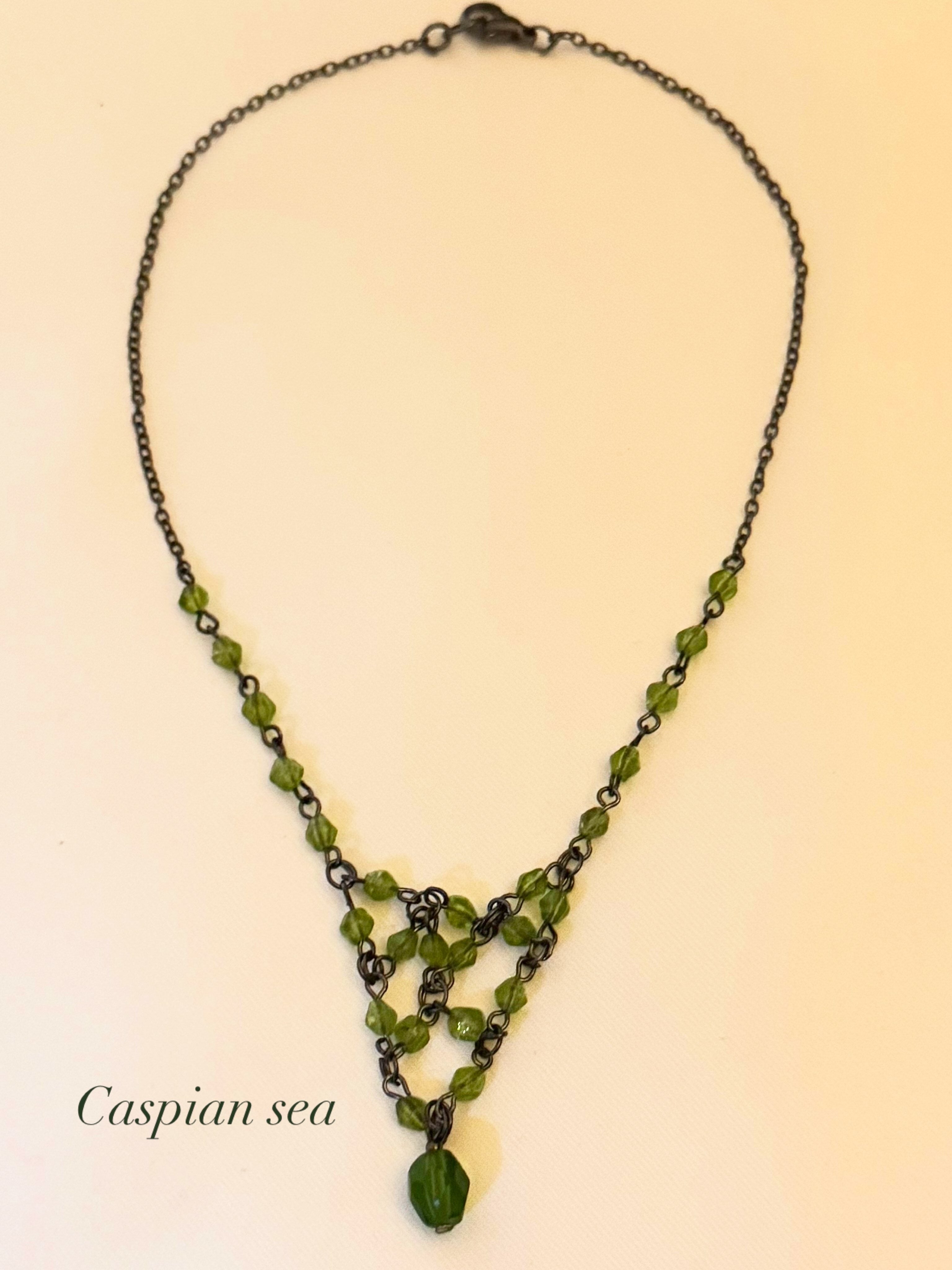 caspian sea y2k necklace
